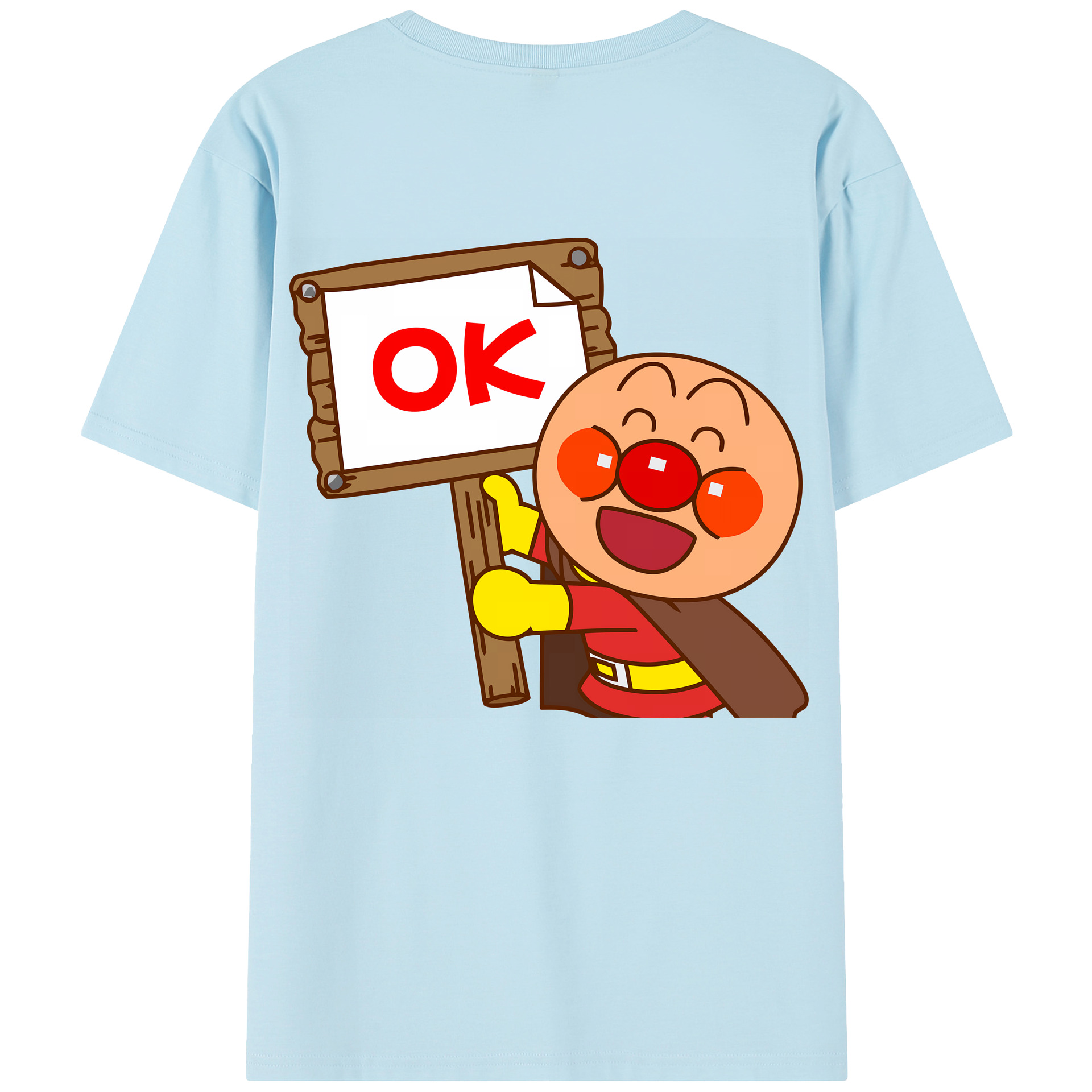 （画像用） アンパンマン Anpanman 綿100％半袖Tシャツ（背面プリント）